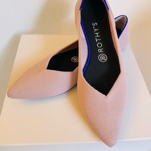 Rothy’s Petal Pink Point Flats 8.5